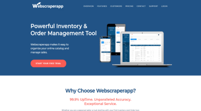 webscraper app screenshot